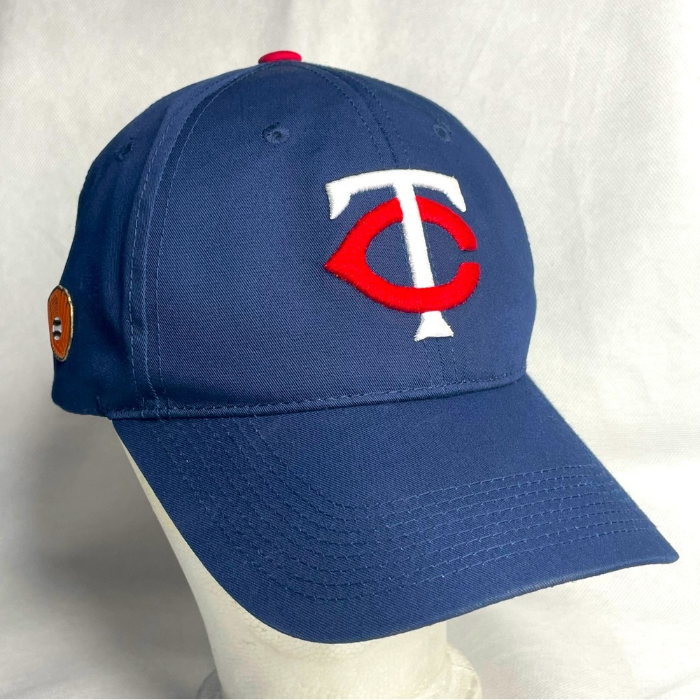 Minnesota Twins Baseball Cap Adjustable Strapback Hat Blue TC Twin City Team MLB